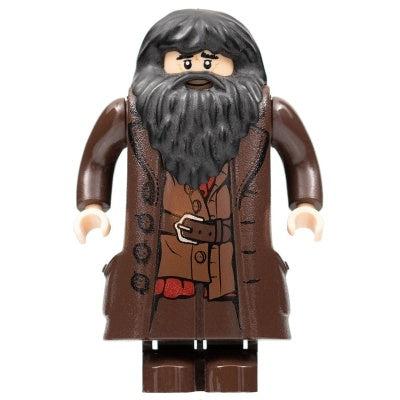 hp111 Rubeus Hagrid - Dark Brown Topcoat with Buttons (Light Nougat Version with Movable Hands)