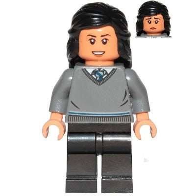 hp223 Cho Chang - Dark Bluish Gray Ravenclaw Sweater Without Crest, Black Legs