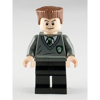 hp132 Gregory Goyle - Dark Bluish Gray Slytherin Sweater, Black Legs, Reddish Brown Flat Top