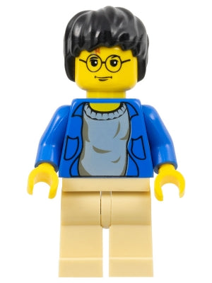 hp004 Harry Potter - Blue Open Shirt Torso, Tan Legs