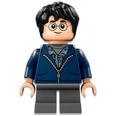 hp495 Harry Potter - Dark Blue Hoodie, Dark Bluish Gray Short Legs