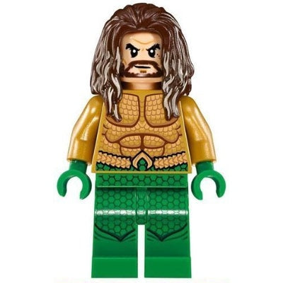 sh0525 Aquaman - Dark Brown Long Hair, Green Legs