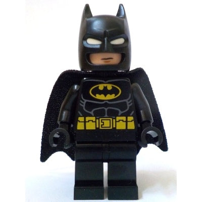 sh0964 Batman - Black Suit, Yellow Belt, Cowl with White Eyes, Neutral/Angry with Bared Teeth