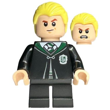 hp254 Draco Malfoy - Black Torso Slytherin Robe, Black Short Legs