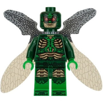 sh0433 Parademon - Dark Green, Collapsed Wings