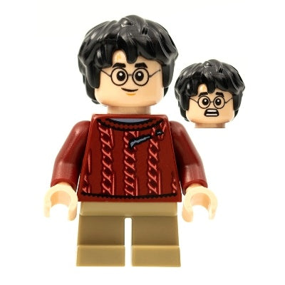 hp278 Harry Potter - Dark Red Torn Sweater, Dark Tan Short Legs