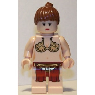 sw0085a Princess Leia - Jabba Slave Outfit, Reddish Brown Ponytail