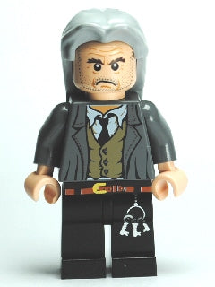 hp097 Argus Filch - Light Bluish Gray Long Hair