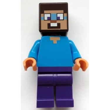 min160 Steve (Nougat) - Dark Purple Legs, Dark Azure Around Eyes